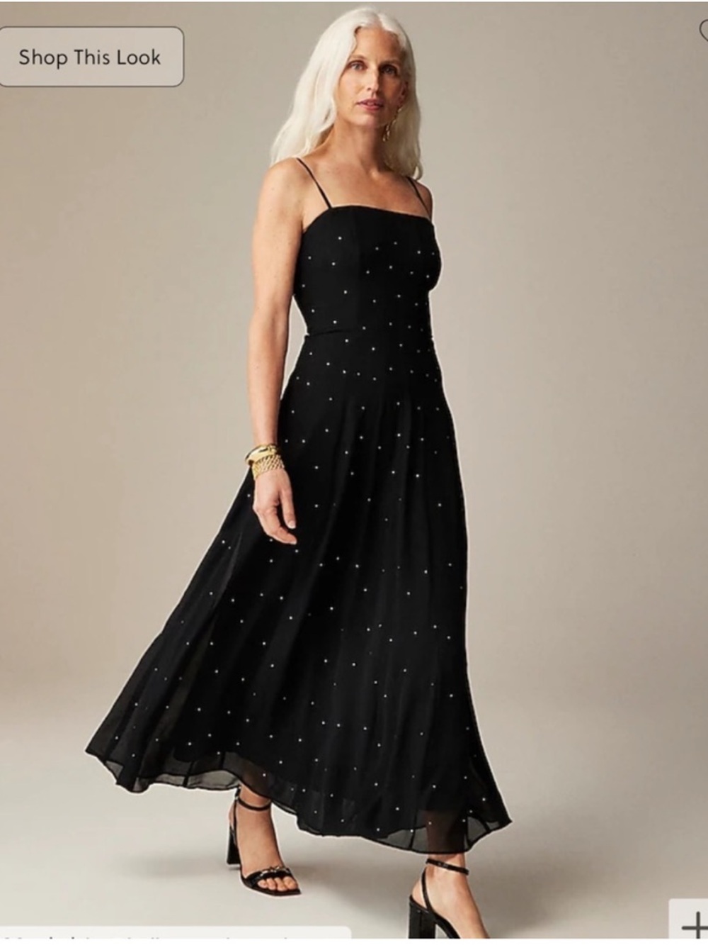 J.Crew embellished slip gown